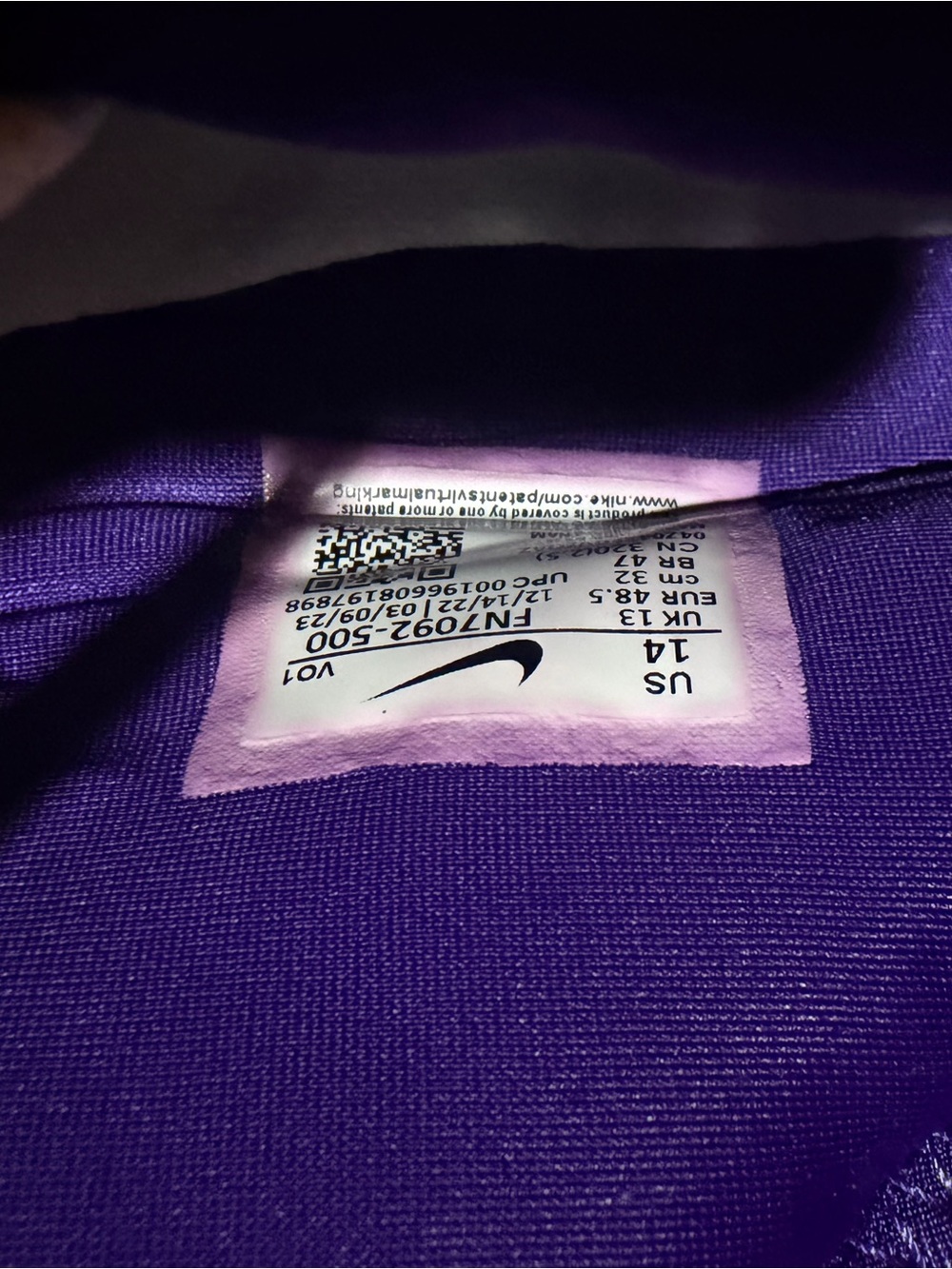NIKE‎ LeBron NXXT Gen TB Promo Team Purple Basketball Shoes Sneakers Mens Sz 14 - Picture 5 of 7